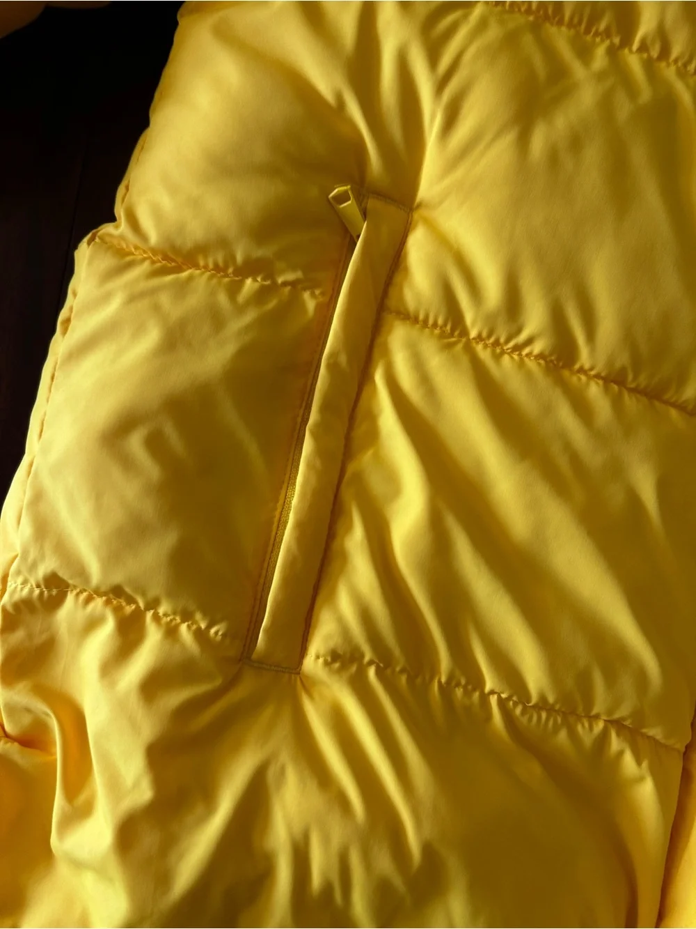 GAP Kids Bright Yellow Hooded Puffer Jacket